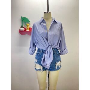 Ralph Lauren Men’s Button Down Stripe Blue